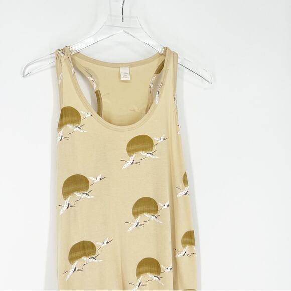 The Woods by Kate Quinn Seabirds Racerback Tank Top XXL Tan - Picture 3 of 5